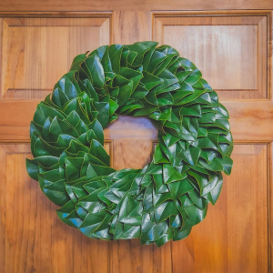 All Green Magnolia Wreath